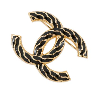 Pre-owned Chanel Gold Gold Plating Brooch () In Multi