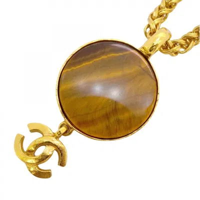 Pre-owned Chanel Gold Gold Plating Necklace () In Multi