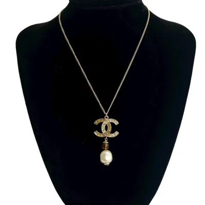 Pre-owned Chanel Gold Gold Plating Necklace () In Multi
