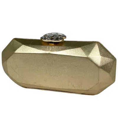 Pre-owned Chanel Gold Leather Clutch Bag ()