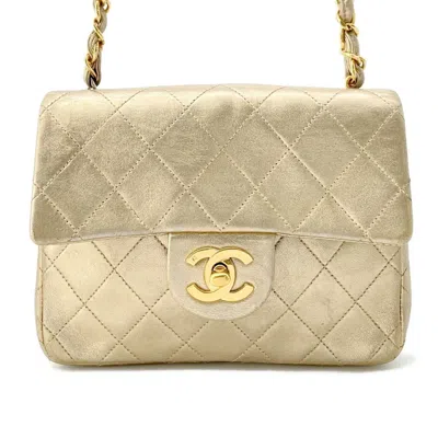 Pre-owned Chanel Gold Leather Shoulder Bag ()