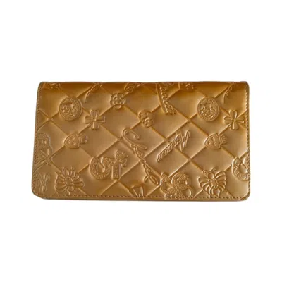 Pre-owned Chanel Gold Long Wallet (bi-fold) ()