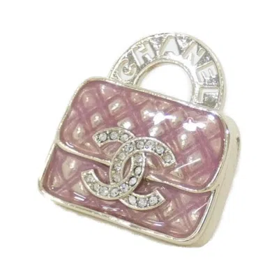 Pre-owned Chanel Gold Pink Pin Brooch () In Silver