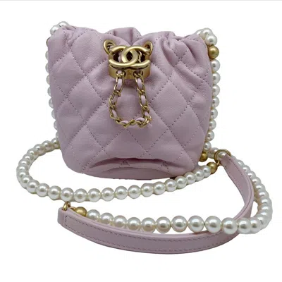 Pre-owned Chanel Gold Pink Shoulder Bag ()