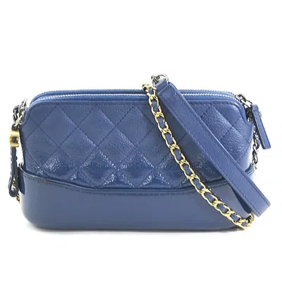 Pre-owned Chanel Gold Silver Leather Shoulder Bag ()