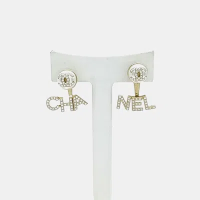 Pre-owned Chanel Gold Tone Earrings