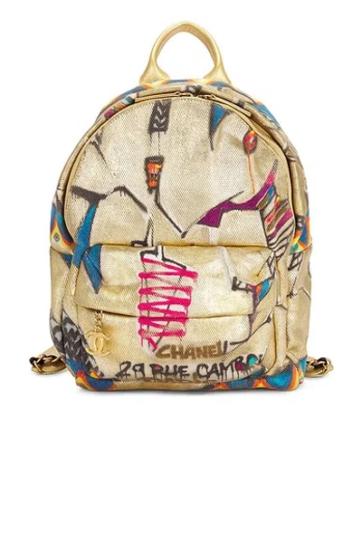 Pre-owned Chanel Graffiti Street Spirit Backpack In Multi