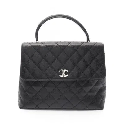 Pre-owned Chanel Grained Calfskin Handbag () In Black