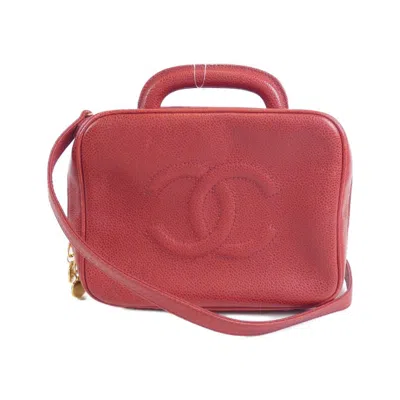 Pre-owned Chanel Grained Calfskin Handbag () In Pink