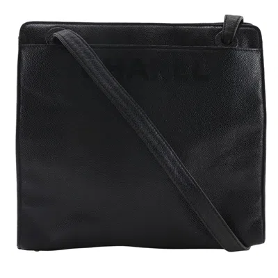 Pre-owned Chanel Grained Calfskin Tote Bag () In Black