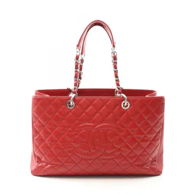Pre-owned Chanel Grained Calfskin Tote Bag () In Multi
