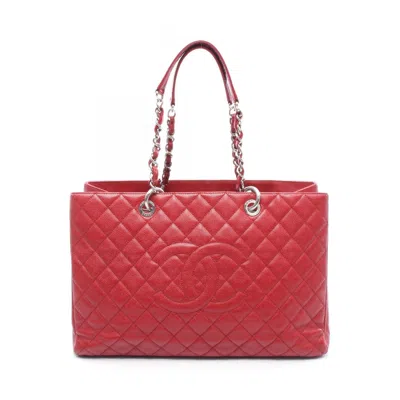 Pre-owned Chanel Grained Calfskin Tote Bag () In Multi