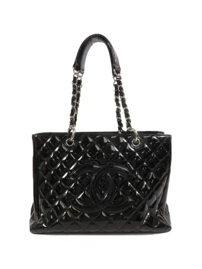 Pre-owned Chanel Grand Shopping Tote Bag In Black
