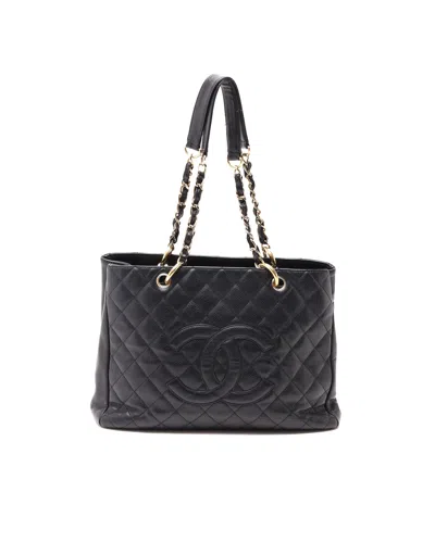 Pre-owned Chanel Grand Shopping Tote Bag In Black