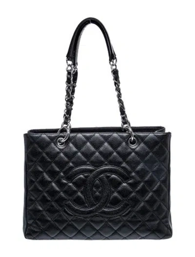 Pre-owned Chanel Grand Shopping Tote In Black