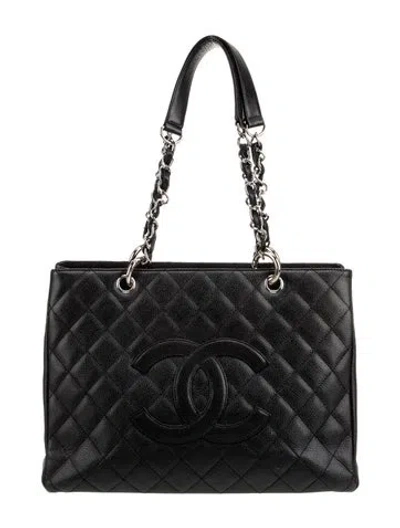 Pre-owned Chanel Grand Shopping Tote In Black