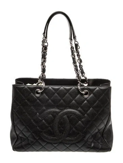 Pre-owned Chanel Grand Shopping Tote In Black