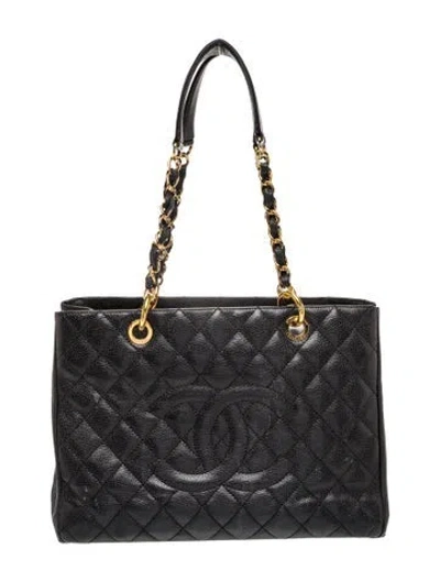 Pre-owned Chanel Grand Shopping Tote In Black