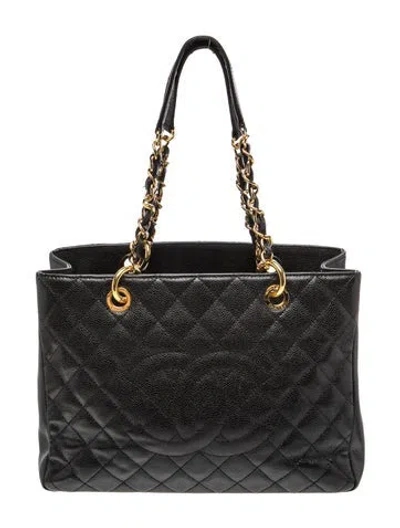 Pre-owned Chanel Grand Shopping Tote In Black