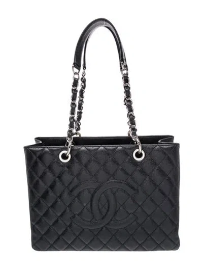 Pre-owned Chanel Grand Shopping Tote In Black
