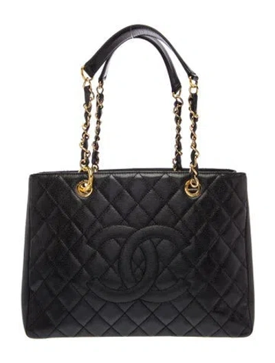 Pre-owned Chanel Grand Shopping Tote In Black