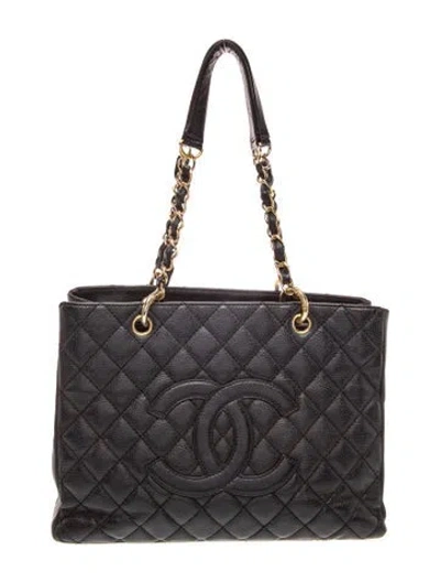 Pre-owned Chanel Grand Shopping Tote In Black