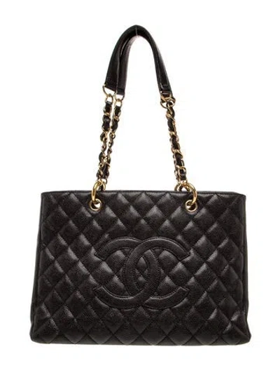 Pre-owned Chanel Grand Shopping Tote In Black