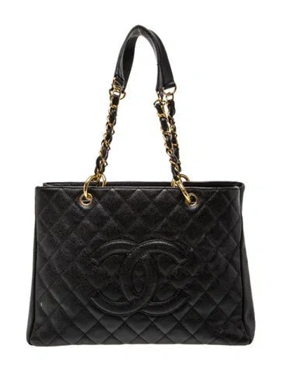 Pre-owned Chanel Grand Shopping Tote In Black