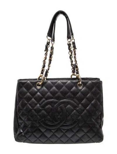 Pre-owned Chanel Grand Shopping Tote In Black