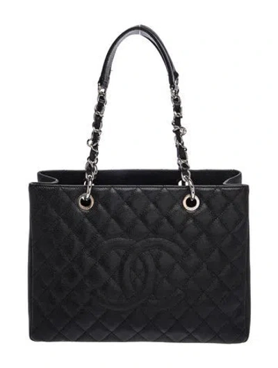 Pre-owned Chanel Grand Shopping Tote In Black