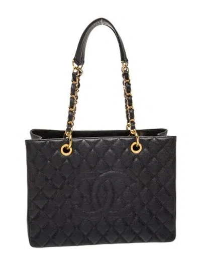 Pre-owned Chanel Grand Shopping Tote In Black