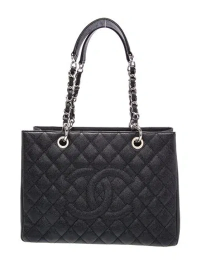 Pre-owned Chanel Grand Shopping Tote In Black