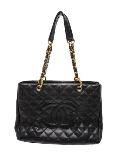 Pre-owned Chanel Grand Shopping Tote In Black