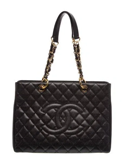 Pre-owned Chanel Grand Shopping Tote In Black