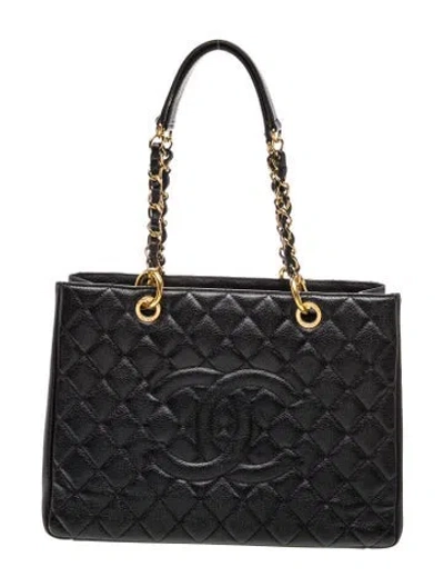 Pre-owned Chanel Grand Shopping Tote In Black