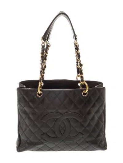 Pre-owned Chanel Grand Shopping Tote In Black