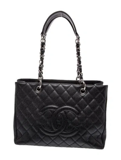 Pre-owned Chanel Grand Shopping Tote In Black