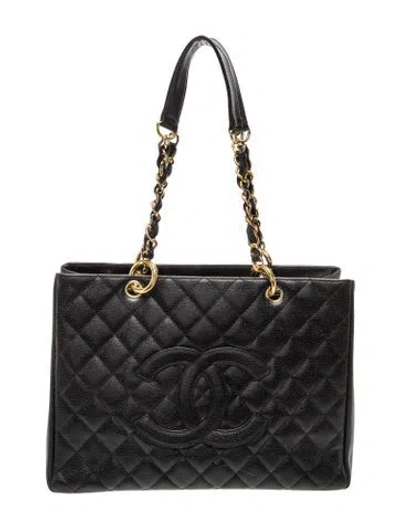 Pre-owned Chanel Grand Shopping Tote In Black