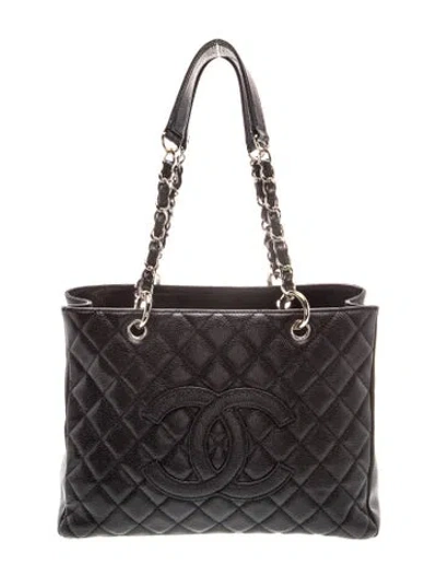 Pre-owned Chanel Grand Shopping Tote In Black