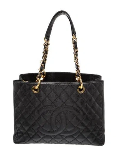 Pre-owned Chanel Grand Shopping Tote In Black