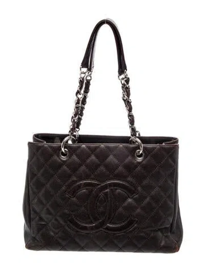 Pre-owned Chanel Grand Shopping Tote In Brown