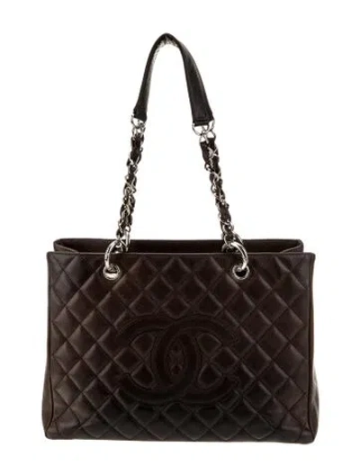 Pre-owned Chanel Grand Shopping Tote In Brown