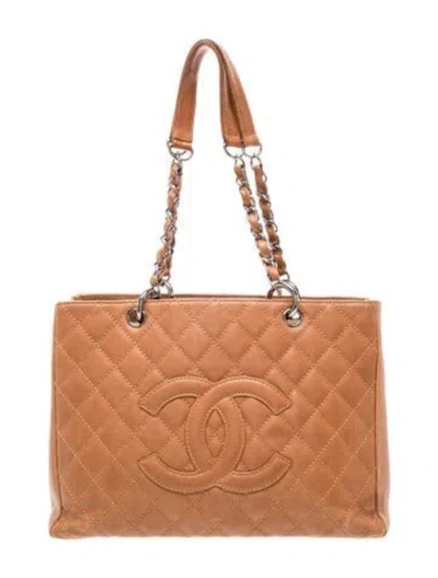 Pre-owned Chanel Grand Shopping Tote In Brown