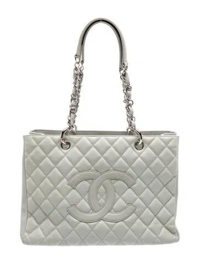 Pre-owned Chanel Grand Shopping Tote In Grey