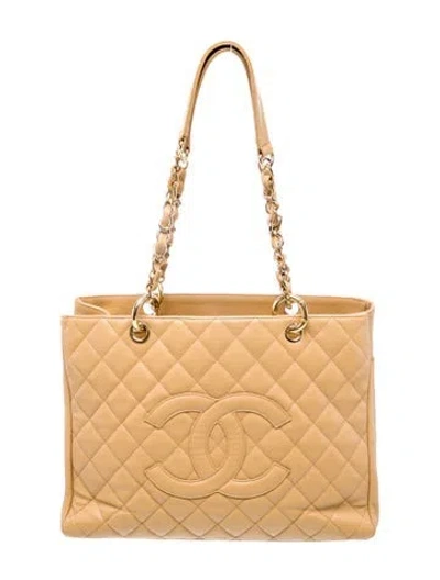 Pre-owned Chanel Grand Shopping Tote In Neutral
