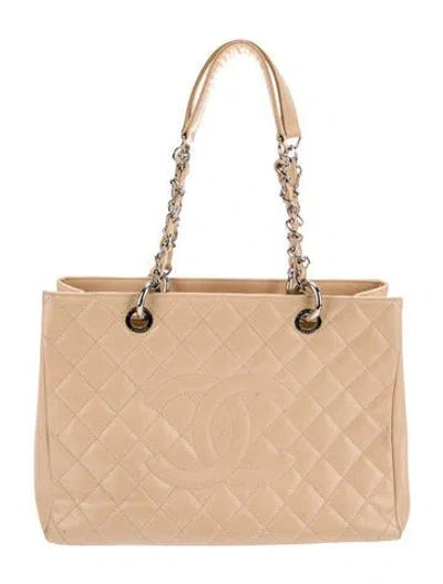 Pre-owned Chanel Grand Shopping Tote In Neutral