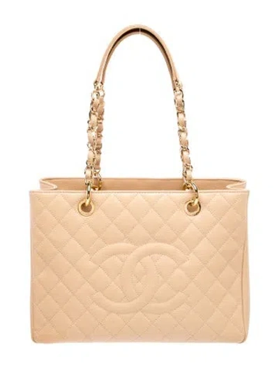 Pre-owned Chanel Grand Shopping Tote In Neutral