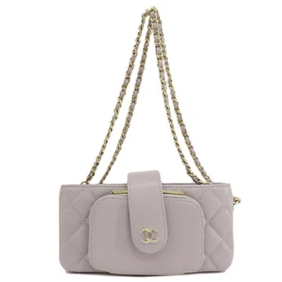 Pre-owned Chanel Gray Caviar Leather Shoulder Bag ()