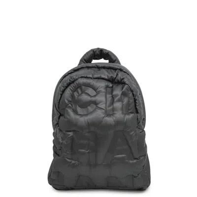 Pre-owned Chanel Gray Nylon Backpack ()