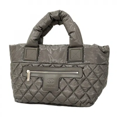 Pre-owned Chanel Gray Nylon Tote Bag ()